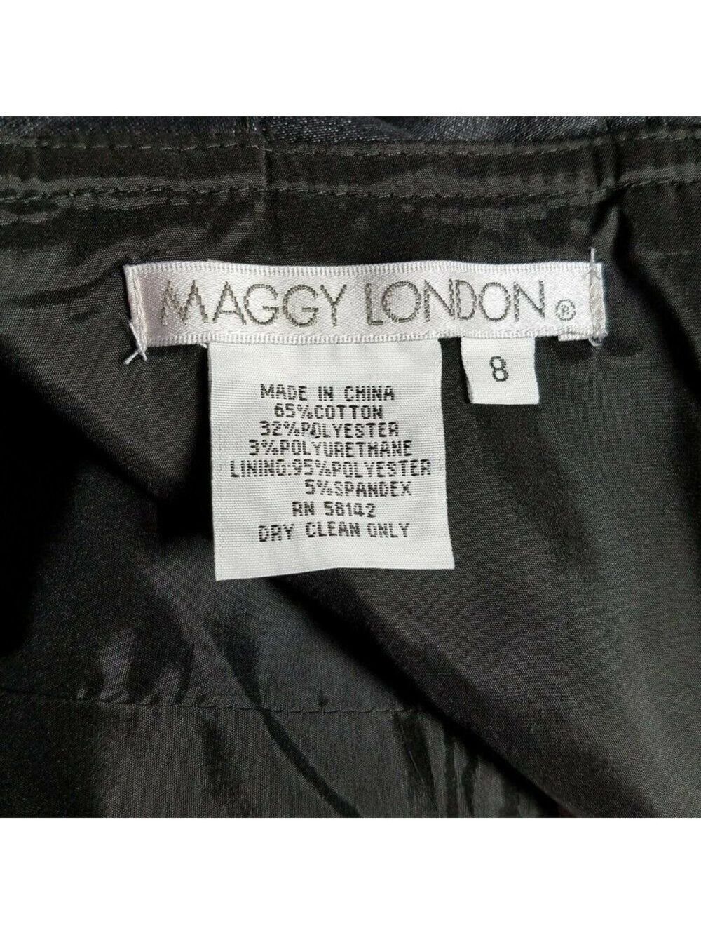 Maggy London Sleeveless Black Dress Size 8 - Picture 8 of 8